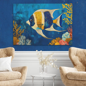 Gold - Finned Wanderer - Luxury Wall Art