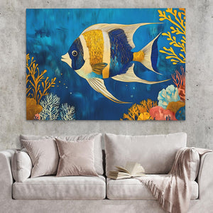 Gold - Finned Wanderer - Luxury Wall Art