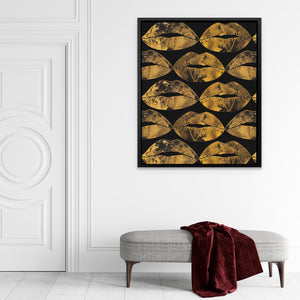 Gold Kisses in the Air - Luxury Wall Art