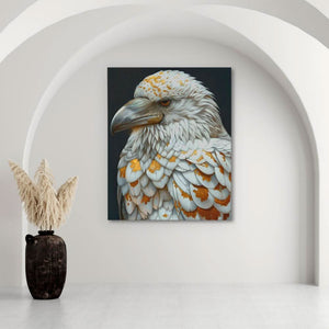 Gold Raven - Large Modern Canvas Print