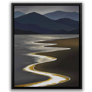 Gold Shoreline - Landscapes Art for Bedroom