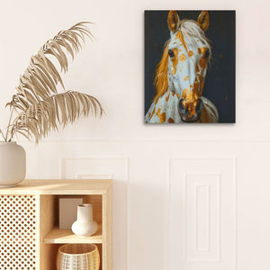 Gold Spotted Horse - Wall Art