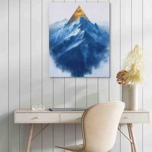 Gold Spring Mountain - Large Abstract Canvas Print