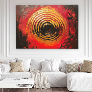 Gold Target - Abstract Wall Art Print