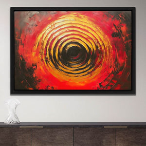 Gold Target - Large Abstract Canvas Print