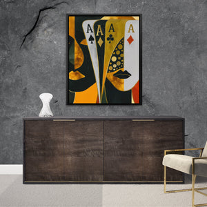 Golden Ace Fortune - Luxury Wall Art