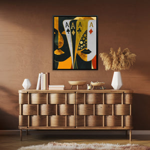 Golden Ace Fortune - Luxury Wall Art