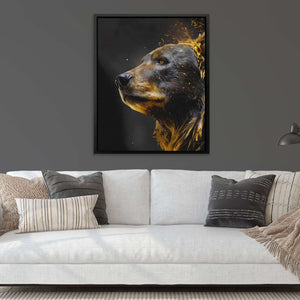 Golden Bear - Large Canvas Print