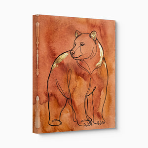 Golden Bear Calm โ golden bear calm angled flush print