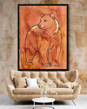 Golden Bear Calm โ golden bear calm psd clay beige nice couch 1port framed black