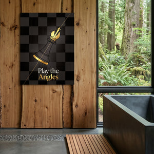 Golden Bishop Angled — golden bishop angled sq outdoor bathroom log 1port flush print
