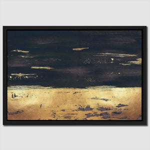 Golden Black Trim - Gold Wall Art