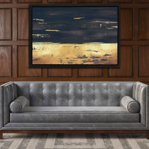 Golden Black Trim - Luxury Wall Art in Black Frame