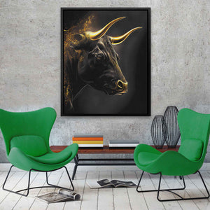 Golden Bull - Wall Art Print