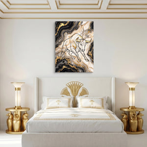 Golden Bull Marbled โ golden bull marbled sq egyptian isis room 1port flush print