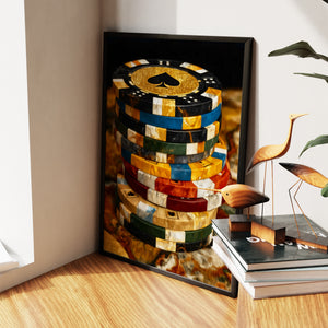 Golden Chips Fortune — Golden Chips Fortune New Living Room Wall Apartment Zoom 40