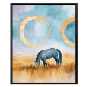 Golden Circle Horse - Luxury Wall Art