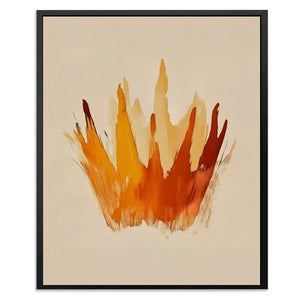 Golden Crown Abstract - Brown Masculine Canvas Print