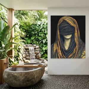 Golden Draped Mystery — Golden Draped Mystery Outdoor Bathroom Port 115