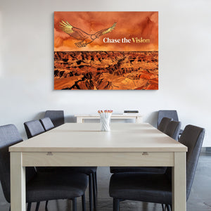 Golden Eagle Canyon โ golden eagle canyon sq office wall 1land flush print