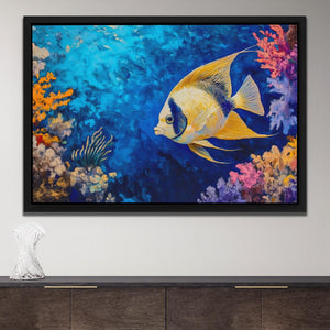 Golden Echoes of the Deep - Luxury Wall Art