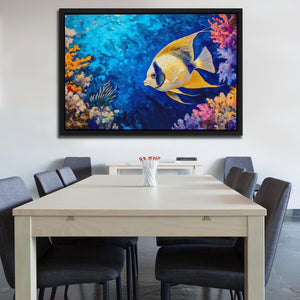 Golden Echoes of the Deep - Luxury Wall Art