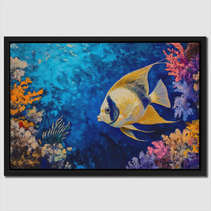 Golden Echoes of the Deep - Luxury Wall Art