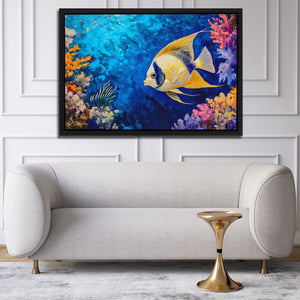 Golden Echoes of the Deep - Luxury Wall Art