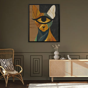 Golden Eye Cat - Luxury Wall Art
