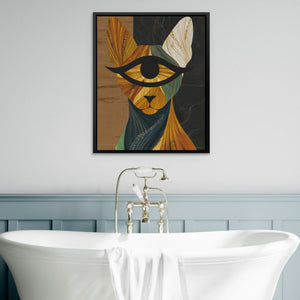 Golden Eye Cat - Luxury Wall Art