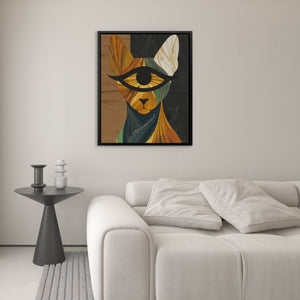 Golden Eye Cat - Luxury Wall Art