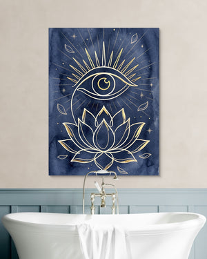 Golden Eye Lotus โ golden eye lotus psd white wall green bath 1port flush print