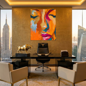 Golden Face Abstraction — Golden Face Abstraction Pent Bull Port 132