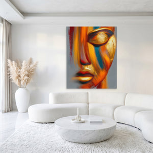 Golden Face Calligraphy — Golden Face Calligraphy White Luxury Port 213