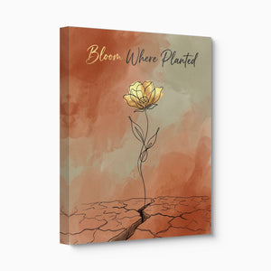 Golden Flower Resilience โ golden flower resilience angled flush print
