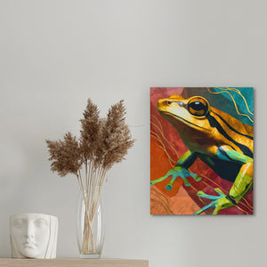 Golden Frog Doodle — Golden Frog Doodle New Woman Statue 103
