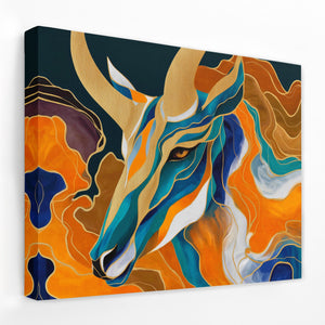 Golden Gazelle - Luxury Wall Art
