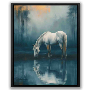Golden Gleam - Gold Horse Canvas Print