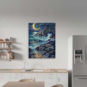 Golden Goddess Moonlight โ golden goddess moonlight sq kitchen wall 1port flush print