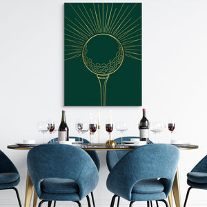 Golden Golf Sunrise โ golden golf sunrise sq dining room tables 1port flush print