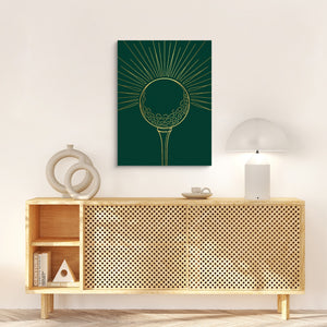 Golden Golf Sunrise โ golden golf sunrise sq hallway desk light lux 1port flush print