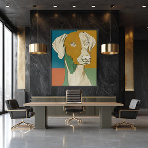 Golden Hour Companion - Luxury Wall Art