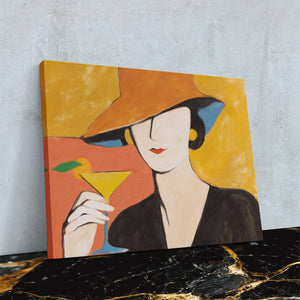 Golden Hour Martini - Luxury Wall Art