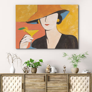 Golden Hour Martini - Luxury Wall Art