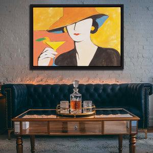 Golden Hour Martini - Luxury Wall Art