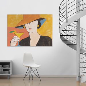 Golden Hour Martini - Luxury Wall Art