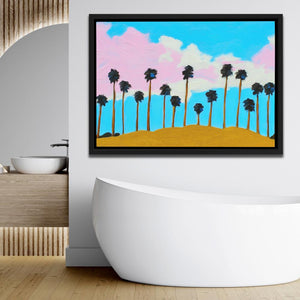 Golden Hour Palms - Luxury Wall Art