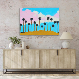 Golden Hour Palms - Luxury Wall Art
