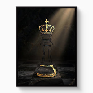 Golden King Regal โ golden king regal white studio framed black