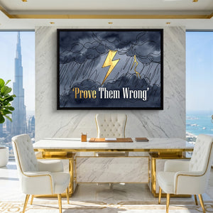 Golden Lightning Storm โ golden lightning storm sq king lux 1land framed black